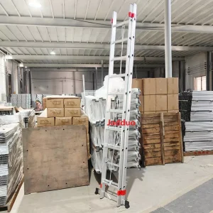 2 Section Ladder With Pulley and Rope