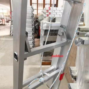 2 Section Ladder With Pulley and Rope