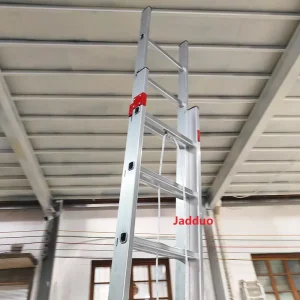2 Section Ladder With Pulley and Rope