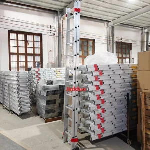 2 Section Ladder With Pulley and Rope