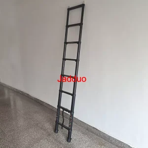 2.0m/2.3m/2.6m Black Oxidation One-button Telescopic Tent Ladder