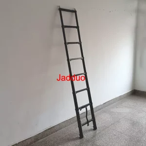 2.0m/2.3m/2.6m Black Oxidation One-button Telescopic Tent Ladder