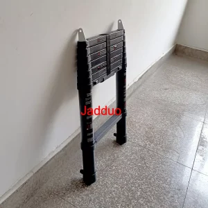 2.0m/2.3m/2.6m Black Oxidation One-button Telescopic Tent Ladder