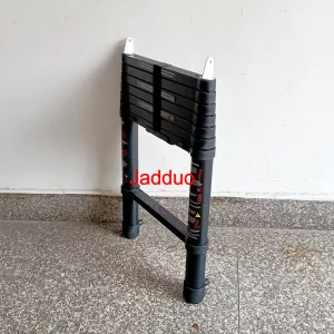 2.0m/2.3m/2.6m Black Oxidation One-button Telescopic Tent Ladder