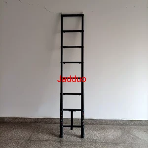 2.0m/2.3m/2.6m Black Oxidation One-button Telescopic Tent Ladder