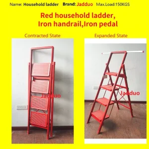 Iron Red Household Ladder Pull-out Bracket