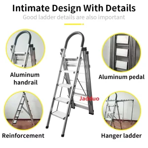 Clothes Drying Rack Folding Household Ladder Indoor White