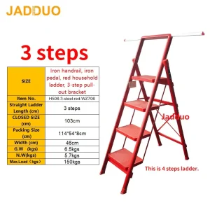 Iron Red Household Ladder Pull-out Bracket