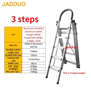 Clothes Drying Rack Folding Household Ladder Indoor White