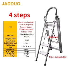 Clothes Drying Rack Folding Household Ladder Indoor White