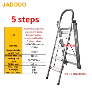 Clothes Drying Rack Folding Household Ladder Indoor White
