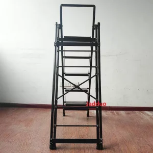 Black Multifunctional Ladder Drying Rack Household Ladder Extra Wide Tread