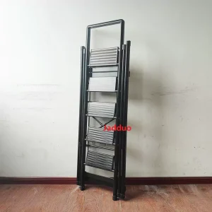 Black Multifunctional Ladder Drying Rack Household Ladder Extra Wide Tread