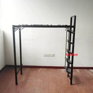Black Multifunctional Ladder Drying Rack Household Ladder Extra Wide Tread