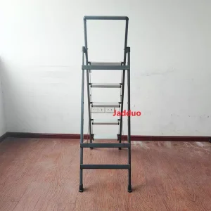 Black Iron Handrail Aluminum Pedal Household Ladder