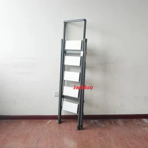 Black Iron Handrail Aluminum Pedal Household Ladder