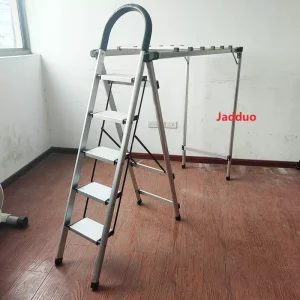 Clothes Drying Rack Folding Household Ladder Indoor White