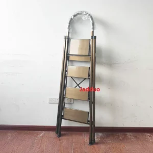 Aluminum Champagne Gold Household Ladder Without Anti-skid Strips