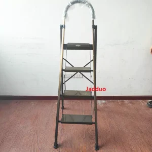 Aluminum Champagne Gold Household Ladder Without Anti-skid Strips