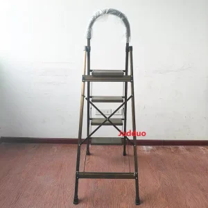 Aluminum Champagne Gold Household Ladder Without Anti-skid Strips