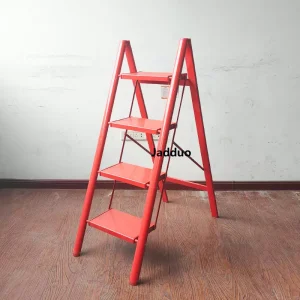 Red Aluminum Alloy Flower Stand Ladder