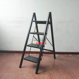 Black Aluminum Flower Stand Step Ladder
