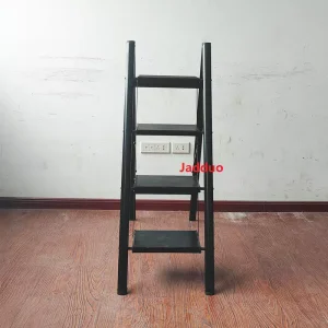 Black Aluminum Flower Stand Step Ladder