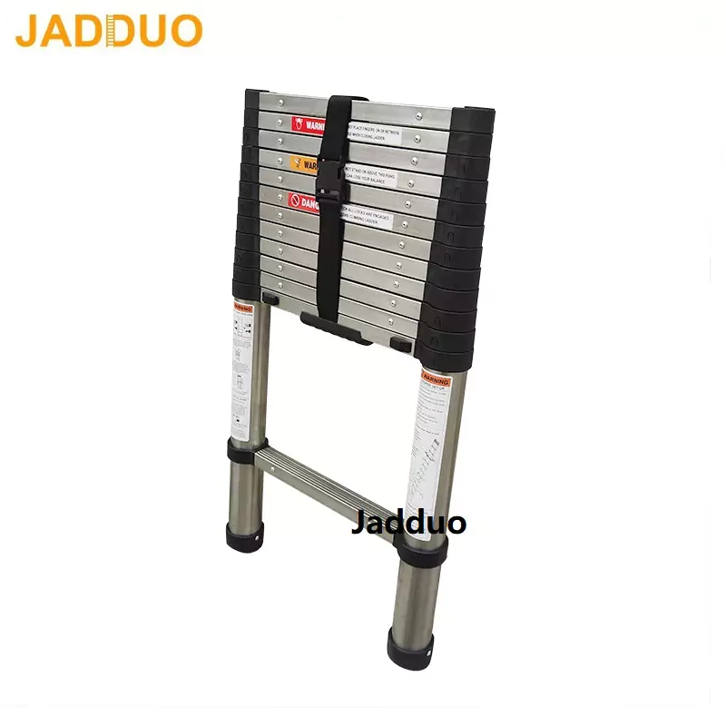 One Time Folding Slow Closed Steel Ladder 2.6/3.2/3.8m Ladder Step Space 30cm