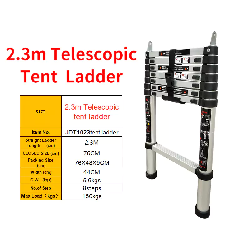 telescopic tent ladder multi-button