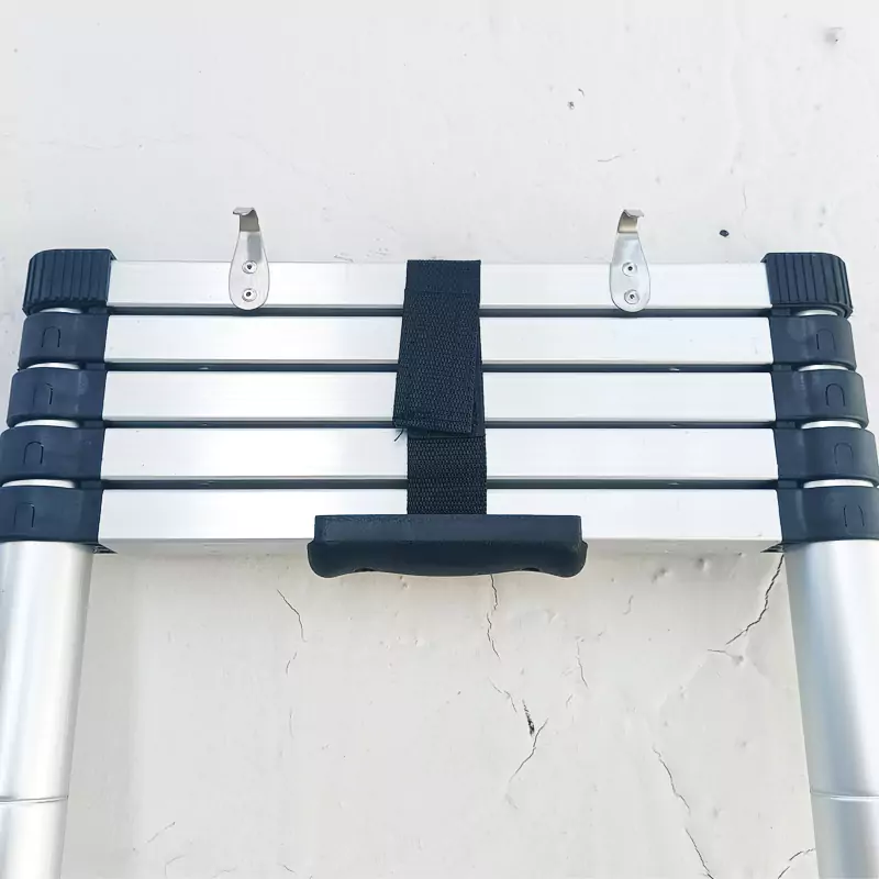 telescopic tent ladder with hook
