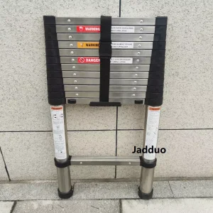 One Time Folding Slow Closed Steel Ladder 2.6/3.2/3.8m Ladder Step Space 30cm