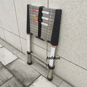 One Time Folding Slow Closed Steel Ladder 2.6/3.2/3.8m Ladder Step Space 30cm