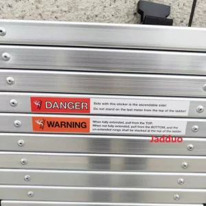 Aluminum One-Button Soft Close Telescopic Ladder with Balance Bar