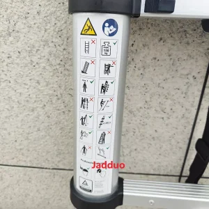 Aluminum Alloy One Time Folding Telescopic Slow Down Ladder