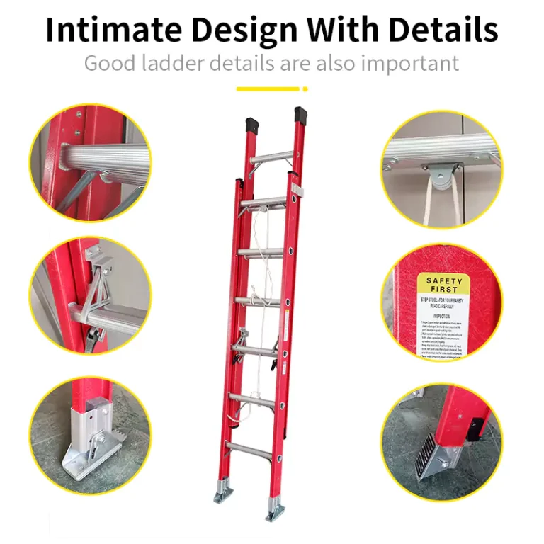 How Should an Extension Ladder Be Secured on Uneven Ground