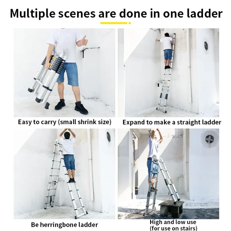 How to Use a Multipurpose Telescopic Ladder Safely on Stairs