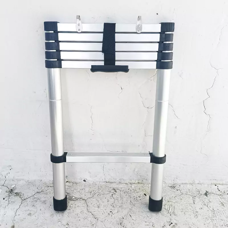 telescopic tent ladder with hook
