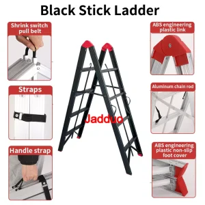 Jadduo Black Oxidized Twin-sided Stick Ladder