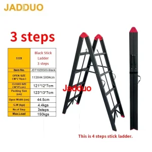 Jadduo Black Oxidized Twin-sided Stick Ladder
