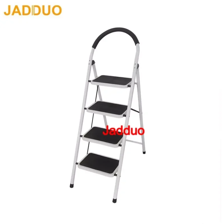 White steel household step ladder Step size 32x22.5cm