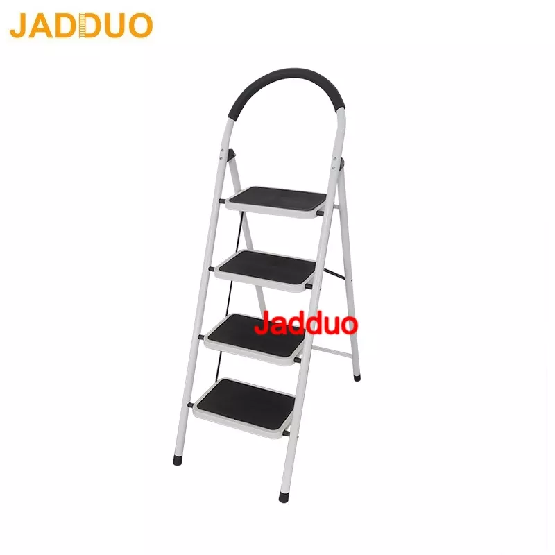 White steel household step ladder Step size 32x22.5cm
