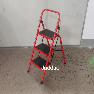 Round tube iron ladder red color Step size 30x20cm