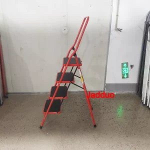 High handrail household ladder red color