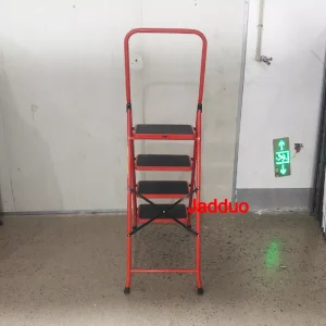 High handrail household ladder red color