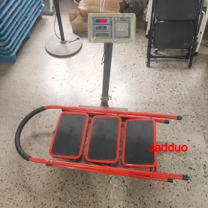 Steel household step ladder red color Step size 32x22.5cm