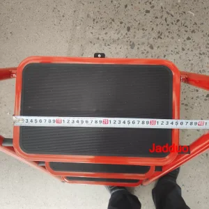 Steel household step ladder red color Step size 32x22.5cm