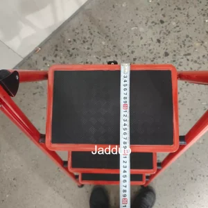 Round tube iron ladder red color Step size 30x20cm
