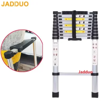 Extension Tube Single Telescopic Ladder with Anti-slip cushion