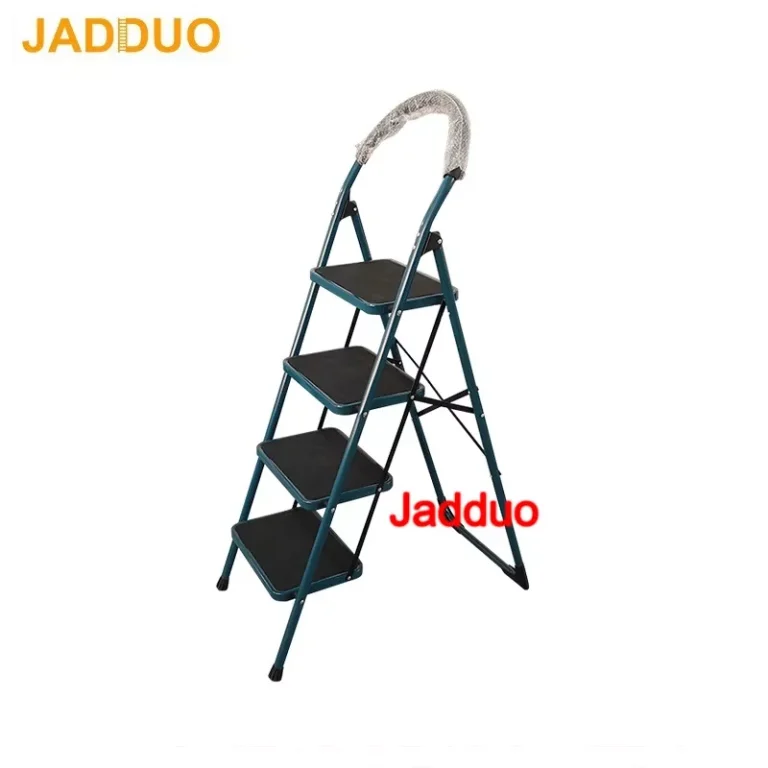 steel household steps ladder green color