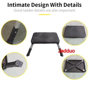 black step stool ladder